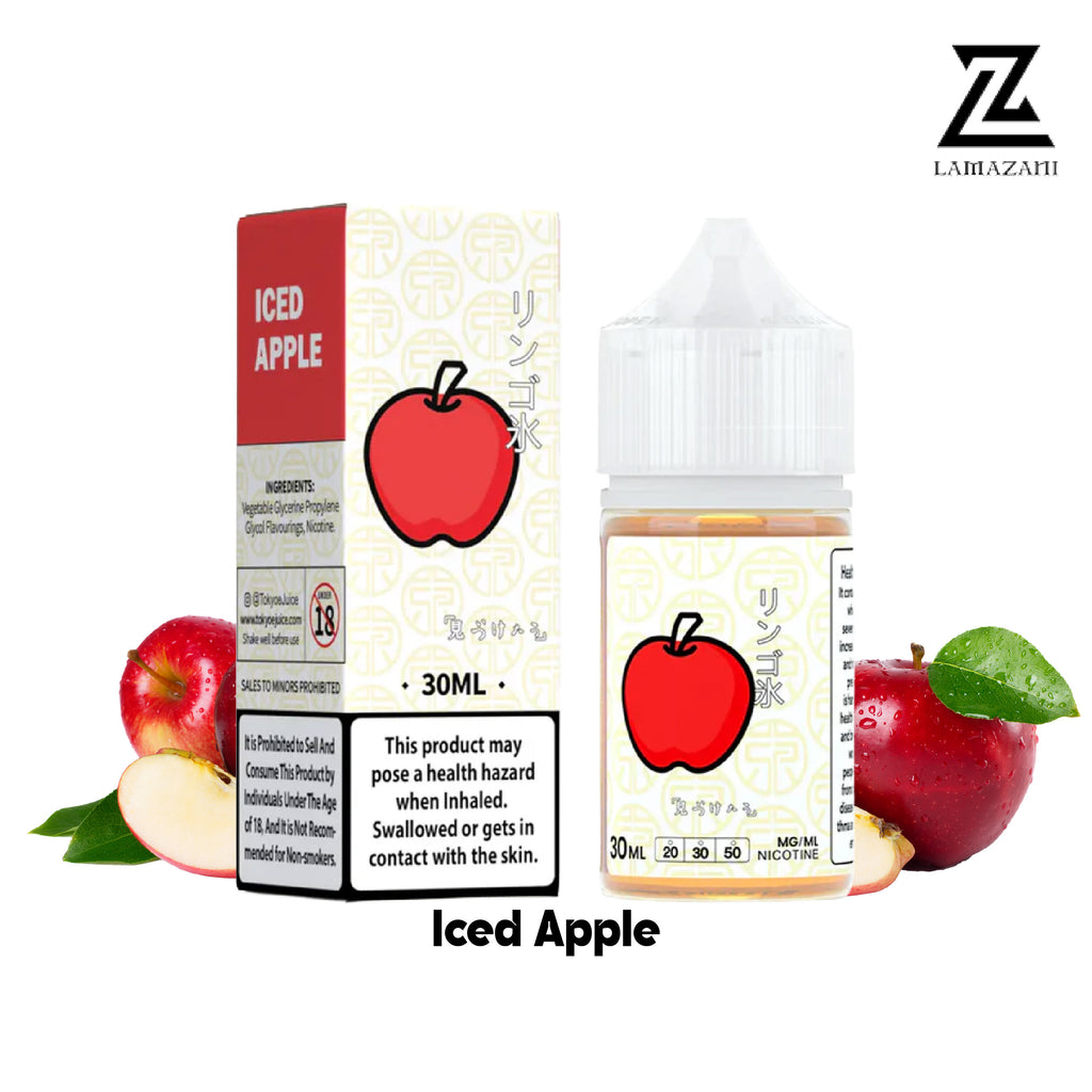 Tokyo Iced Appple 30ml nic salt with 30mg & 50mg vape juice.