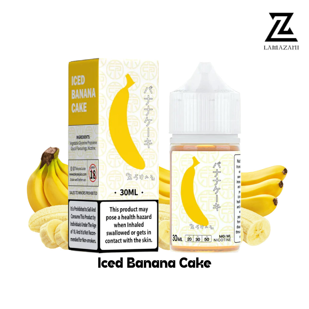 Tokyo Iced Banana 30ml nic salt  with 30mg & 50mg vape juice.
