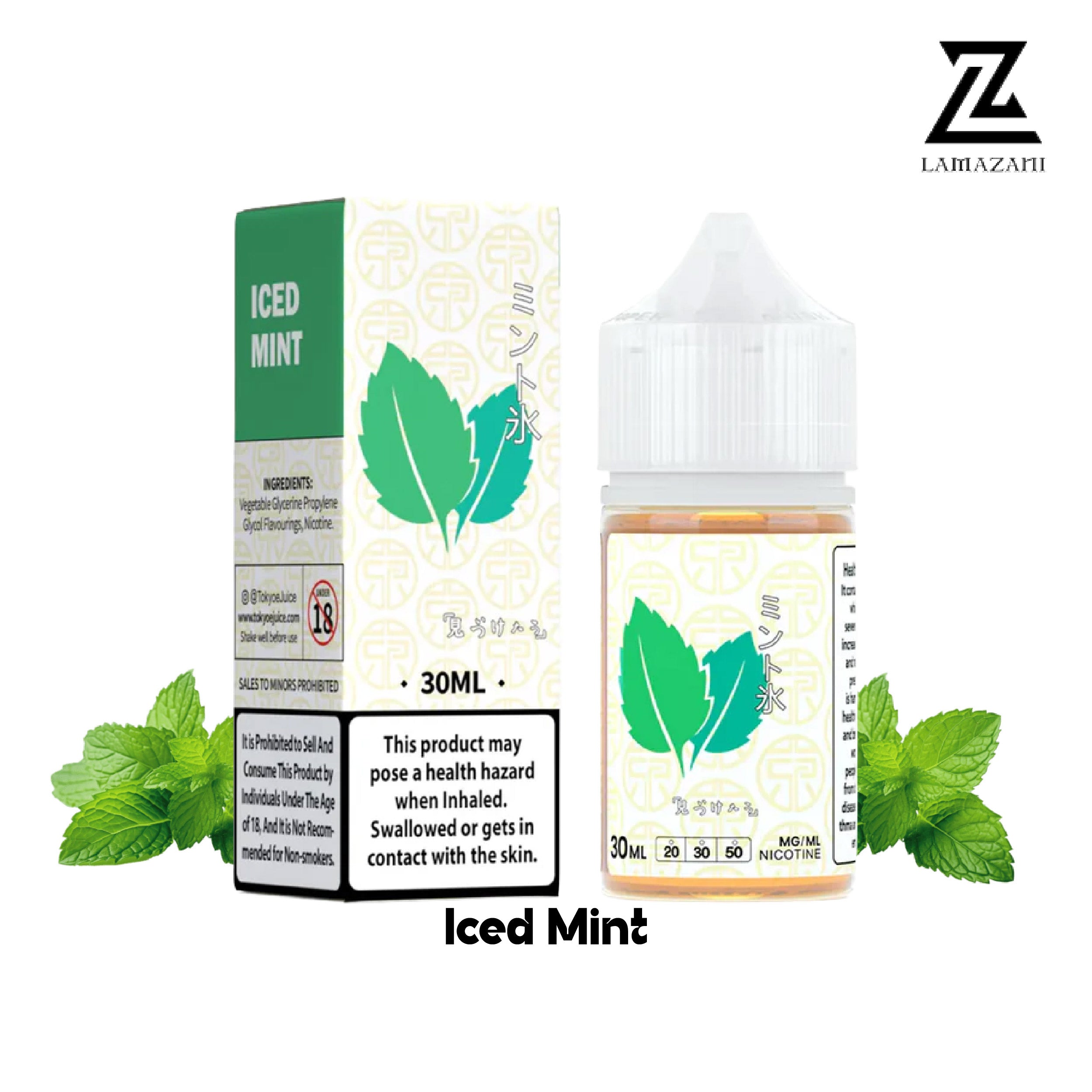 Tokyo Iced Mint 30ml nic salt with 30mg & 50mg vape juice.