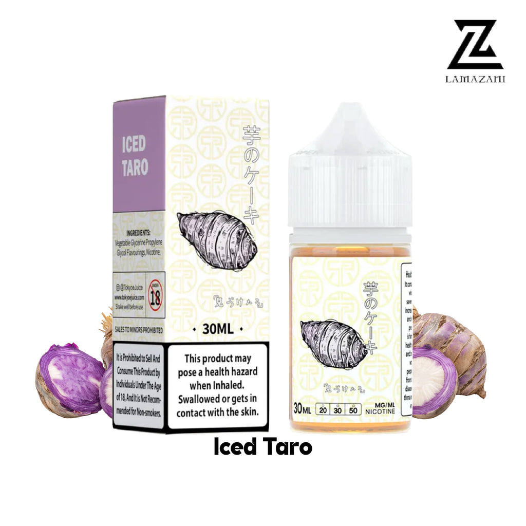 Tokyo Iced Taro 30ml nic salt with 30mg & 50mg vape juice.