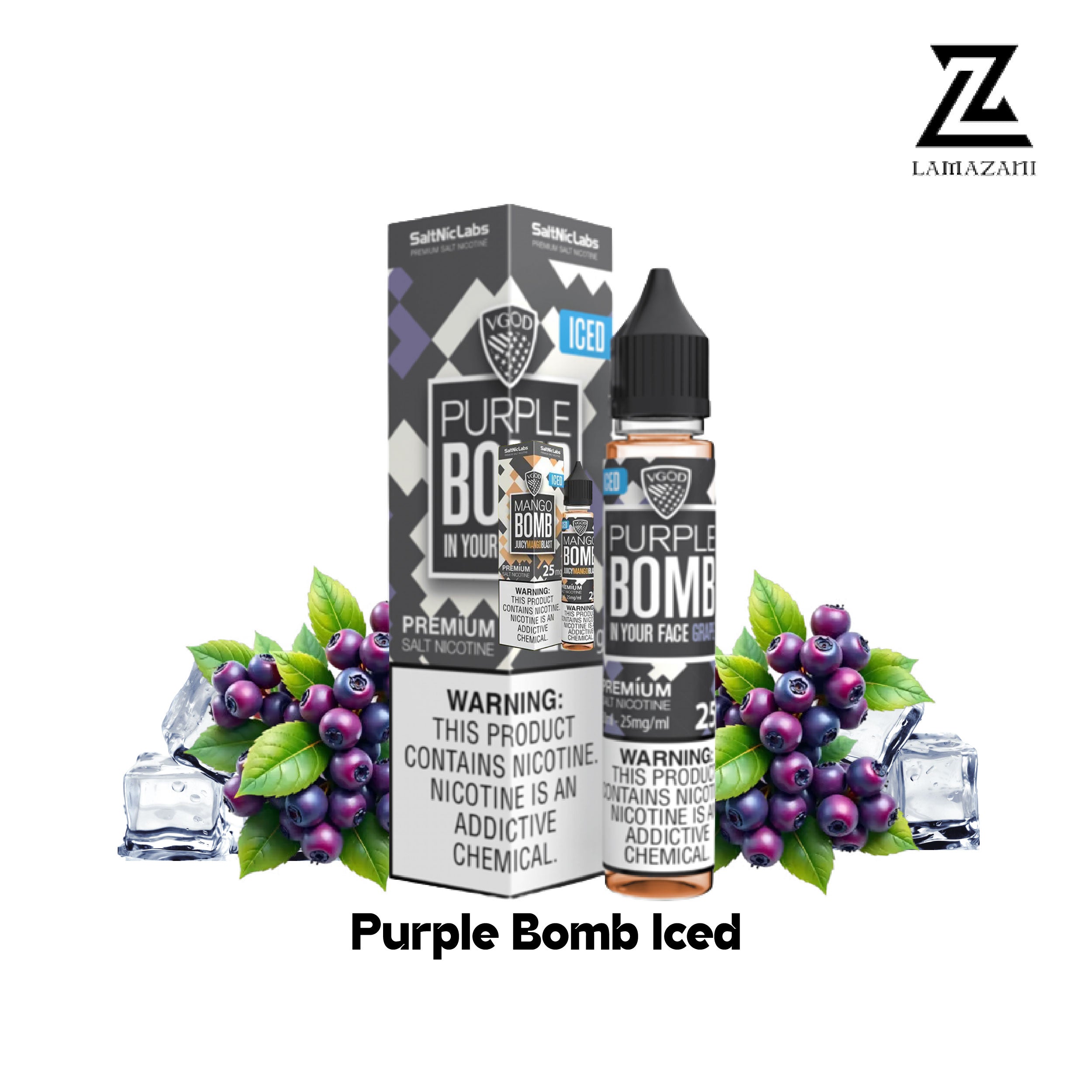 VGOD  25mg Purple Bomb Iced - Lamazani