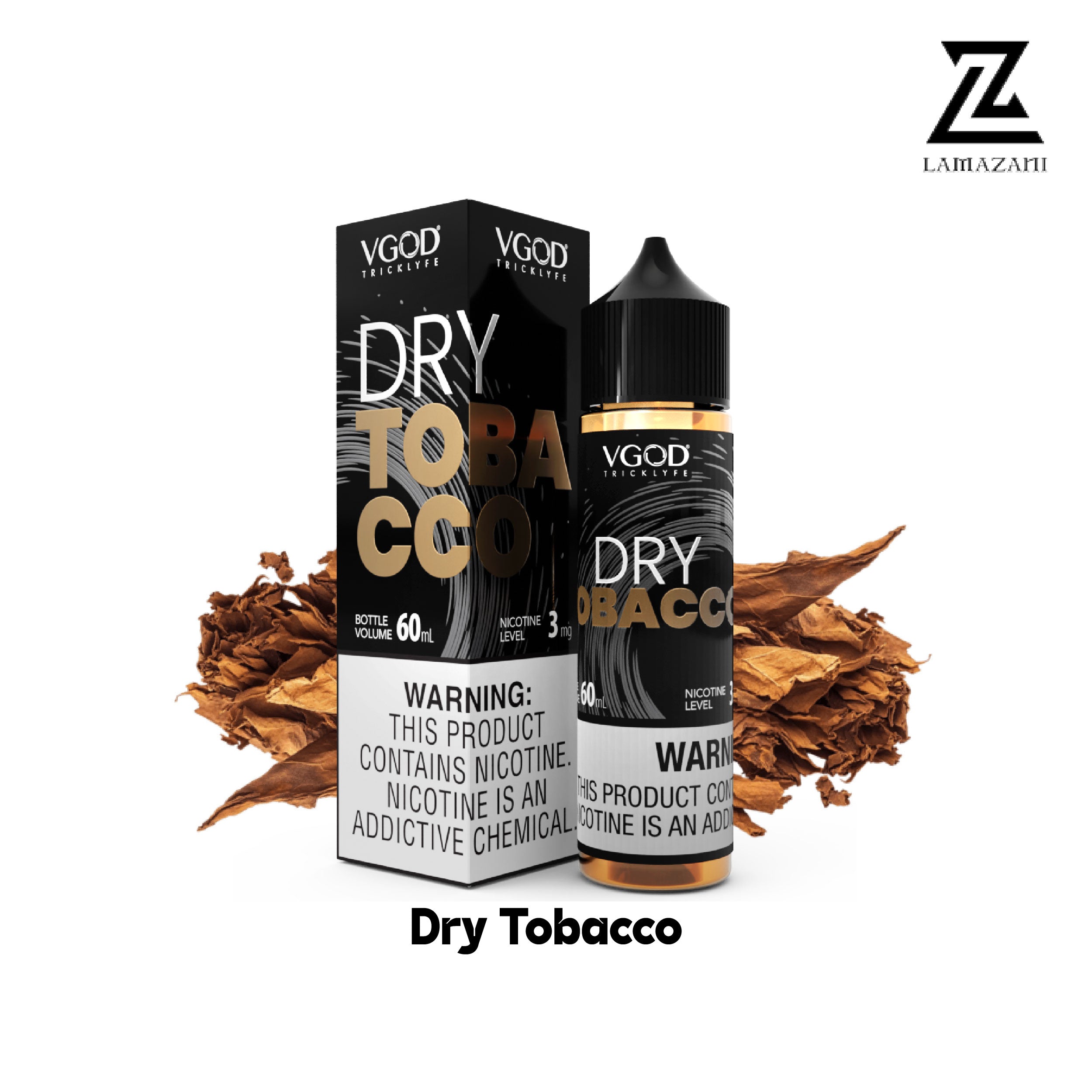 VGOD 60ML   3mg,6mg,12mg,18mg  Dry Tobacco vape juice 
