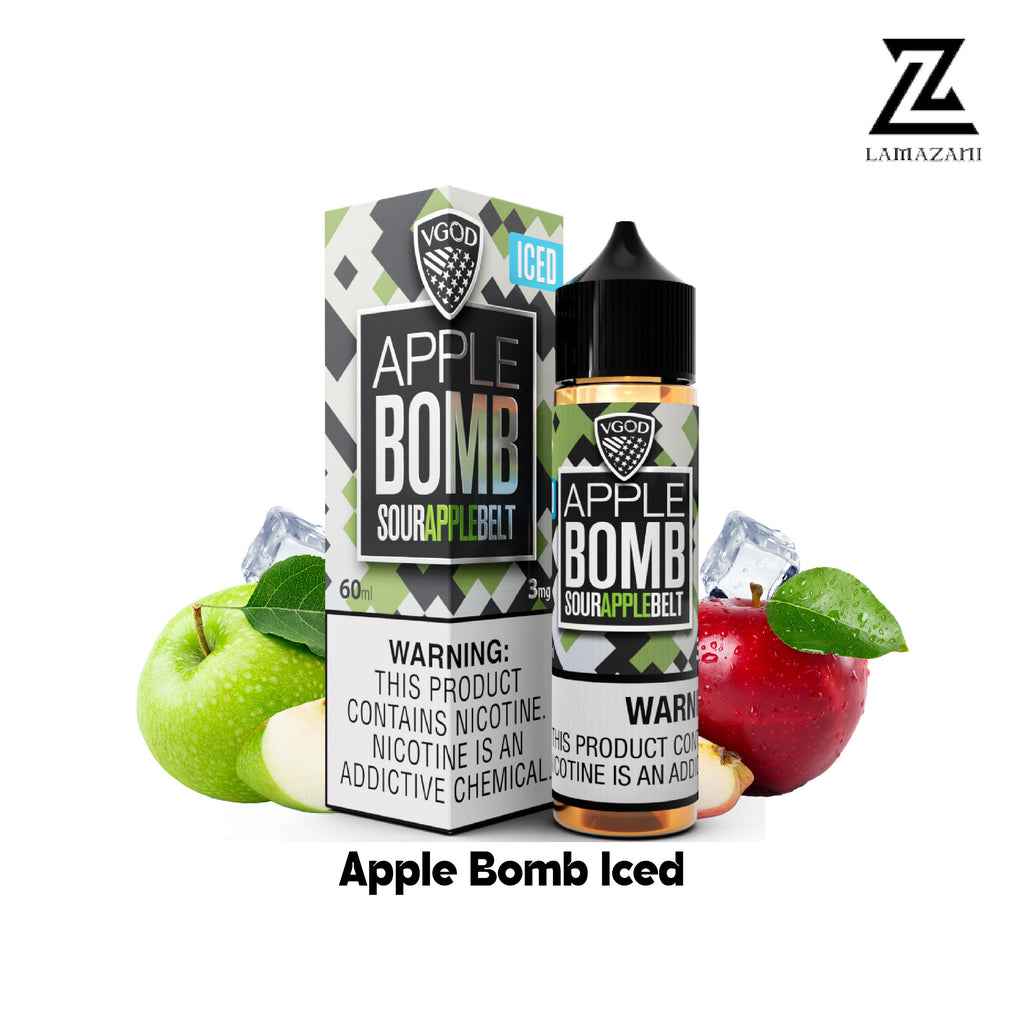 VGOD 60ML  3mg,6mg,12mg,18mg Apple Bomb Iced vape juice