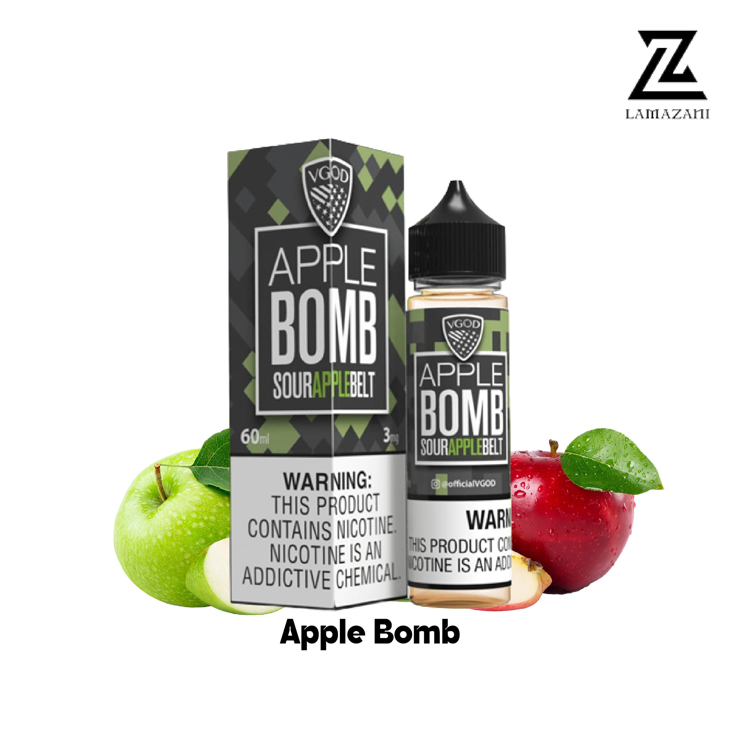 VGOD 60ML  3mg,6mg,12mg,18mg  Apple Bomb vape juice