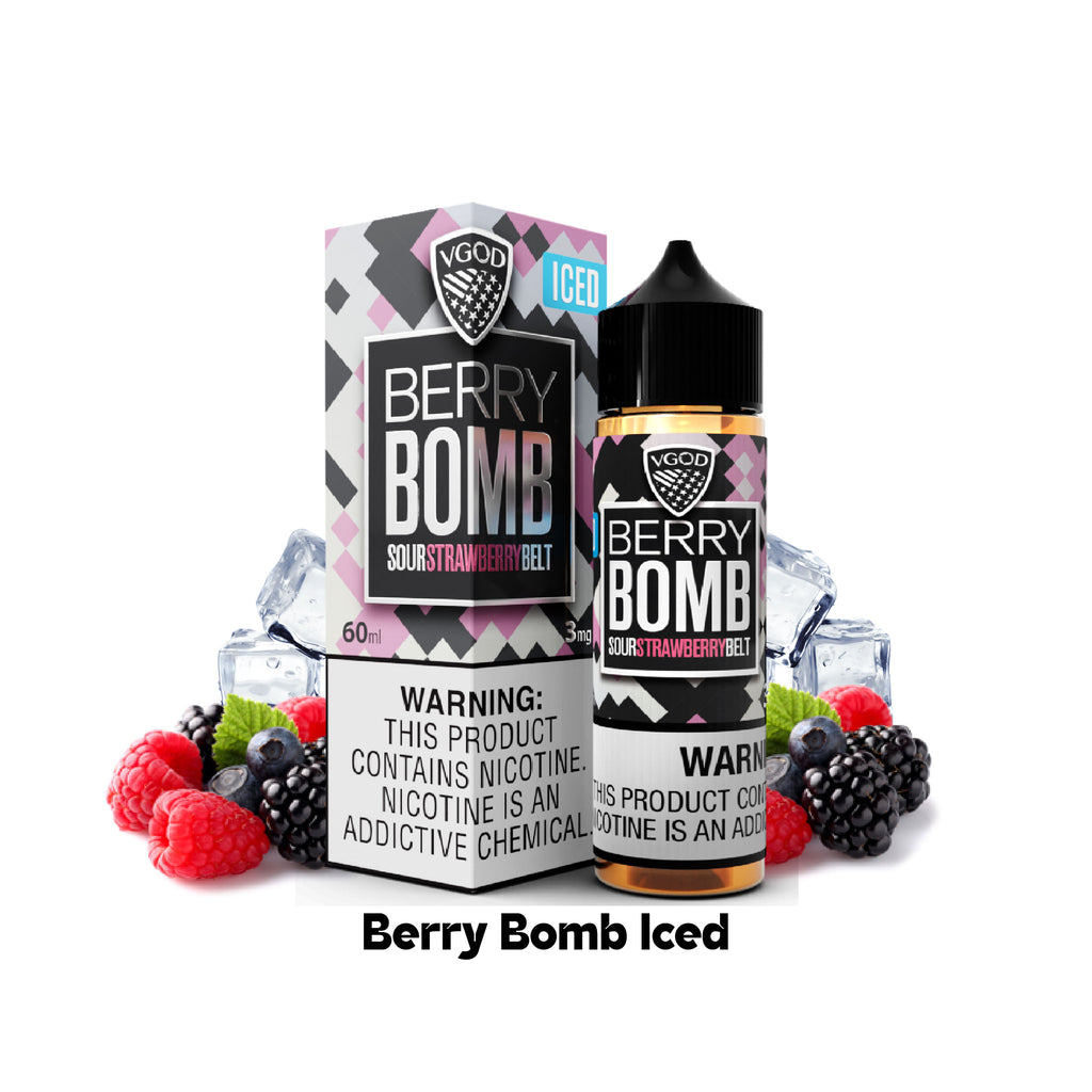 VGOD 60ML  3mg,6mg,12mg,18mg   Berry Bomb Iced vape juice