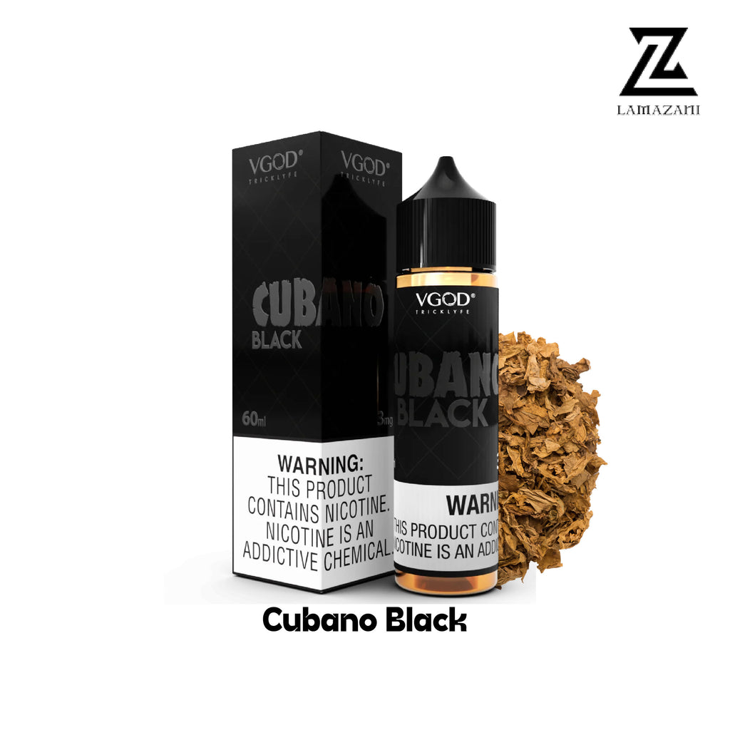 VGOD 60ML   3mg,6mg,12mg,18mg   Cubano Black vape juice