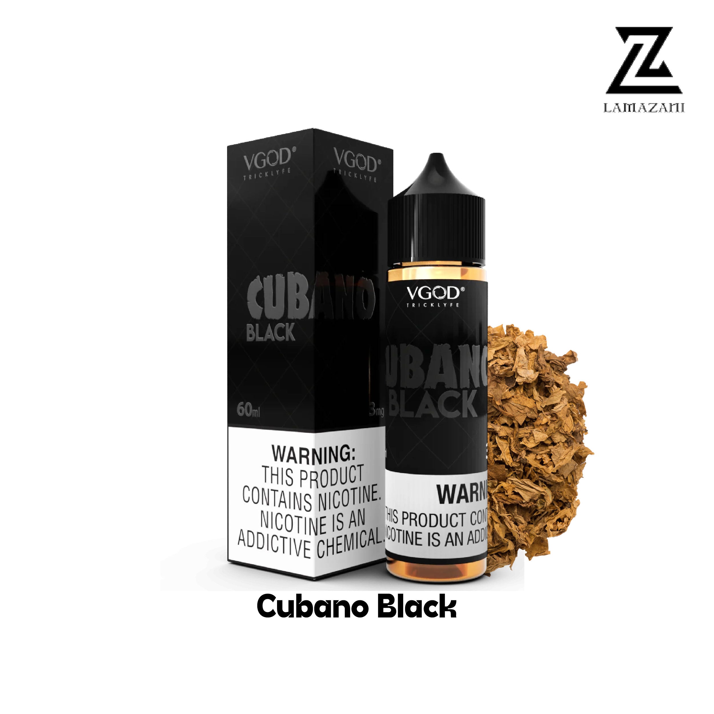 VGOD 60ML   3mg,6mg,12mg,18mg   Cubano Black vape juice