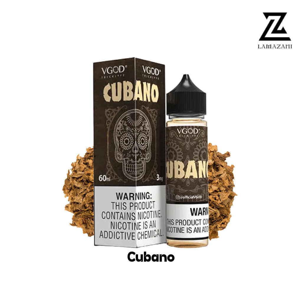 VGOD 60ML   3mg,6mg,12mg,18mg    Cubano vape juice