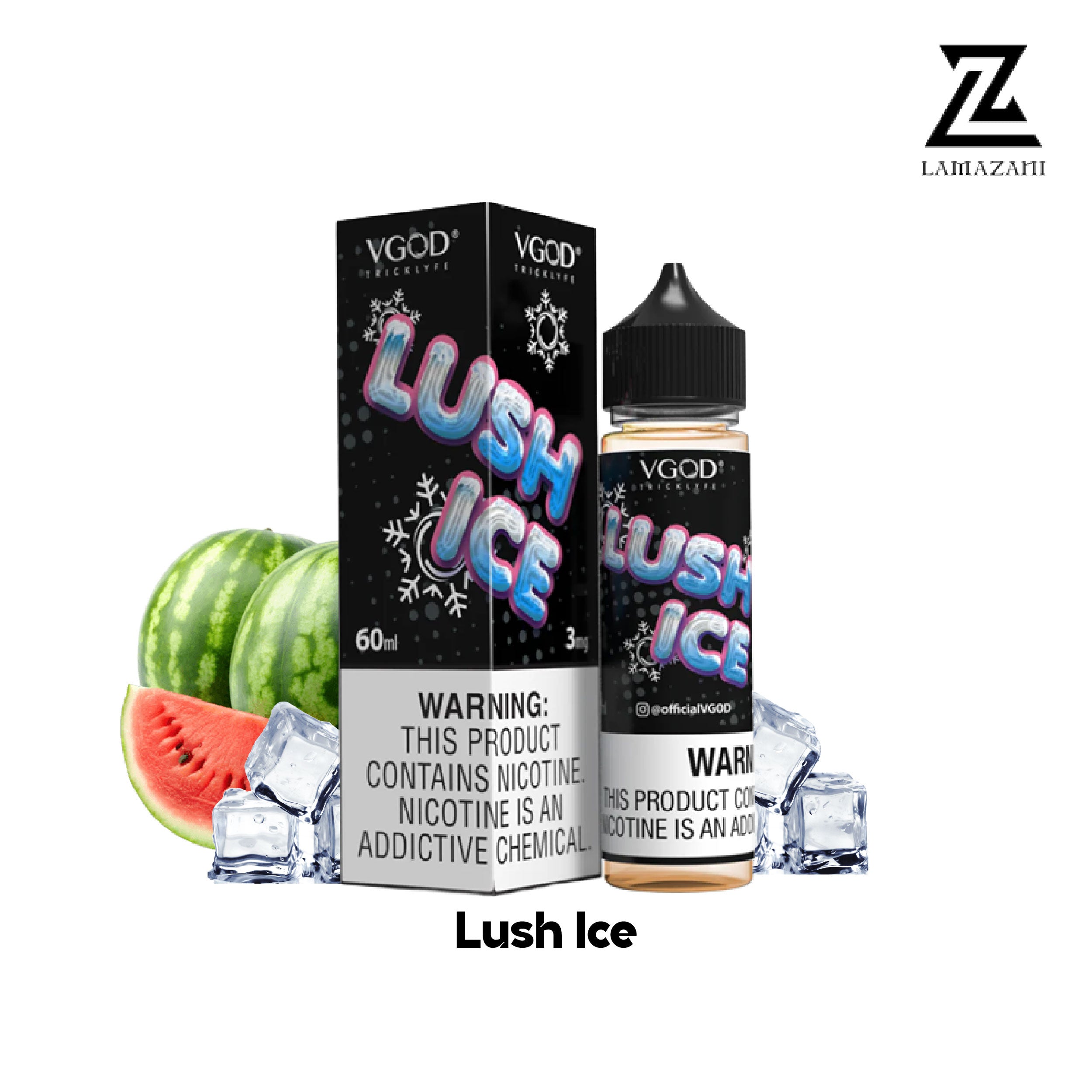 VGOD 60ML   3mg,6mg,12mg,18mg   Lush Ice vape juice