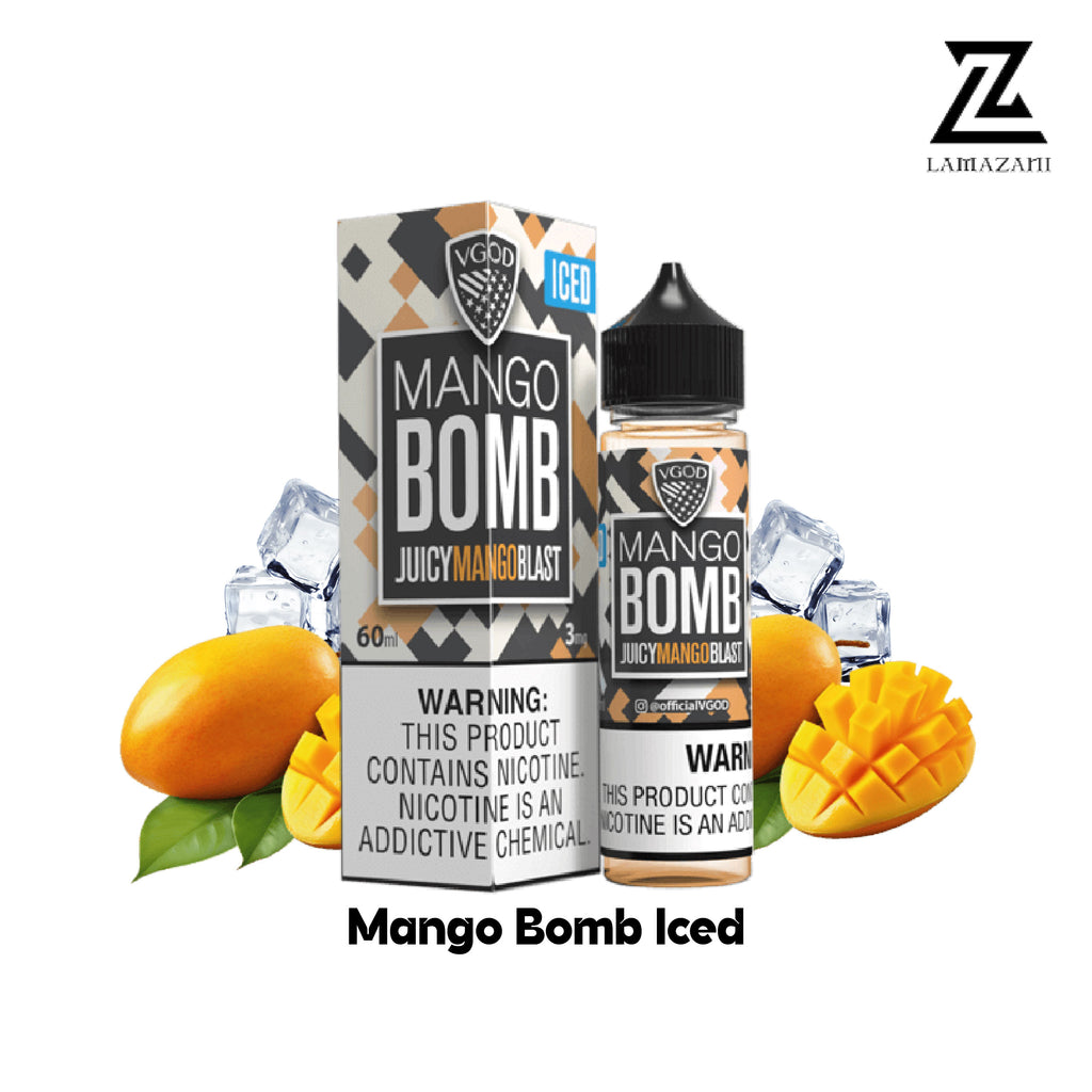 VGOD 60ML   3mg,6mg,12mg,18mg   Mango Bomb Iced vape juice