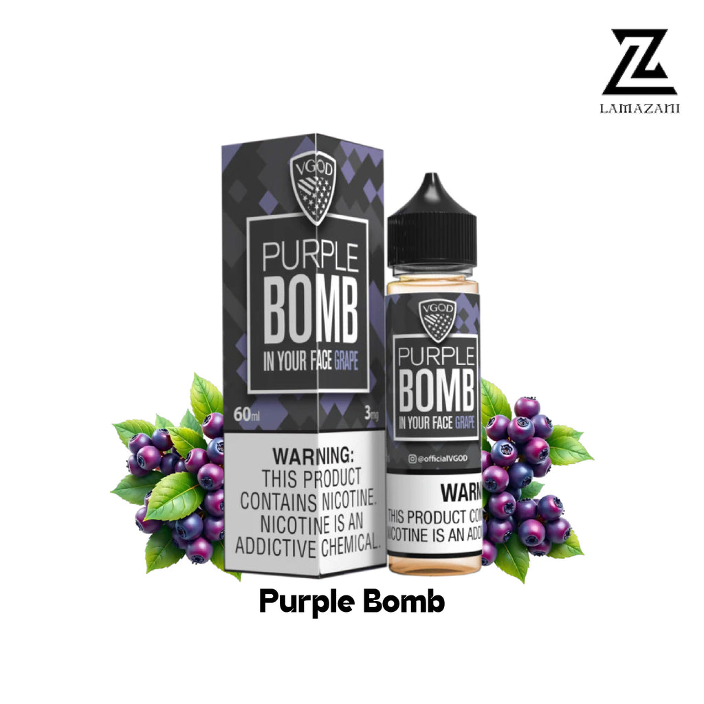VGOD 60ML   3mg,6mg,12mg,18mg  Purple Bomb vape juice